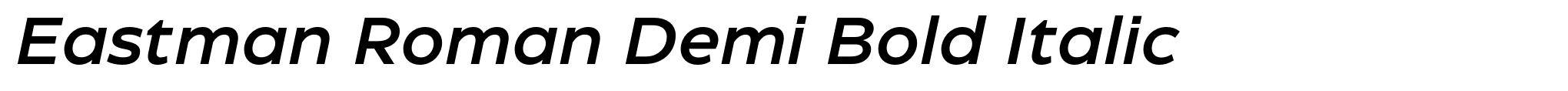Eastman Roman Demi Bold Italic image